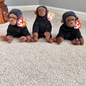 Ty beanie baby -Congo set of 3